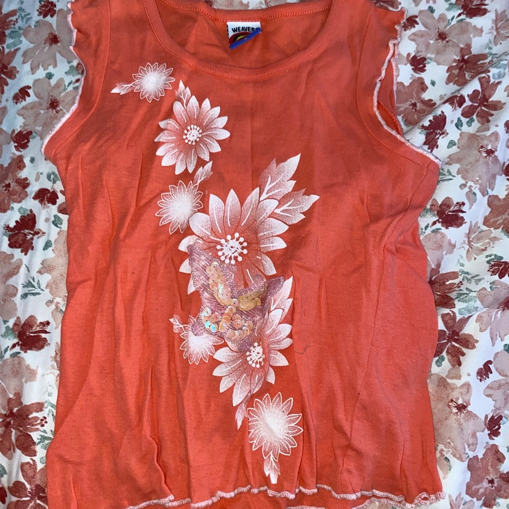 Floral girls shirt